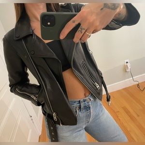 ALL SAINTS BALFERN PERFECT LEATHER JACKET